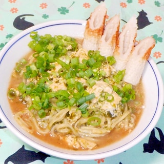 ラ王簡単アレンジ♪卵とじ海苔ラーメン